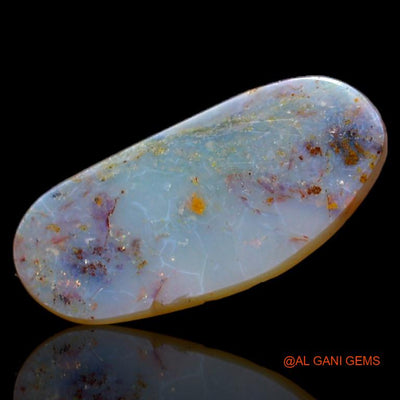Natural Fire Opal Gemstone 2.20 Cts Loose Fancy Cabochon From Australia 15x6x3 mm A-588