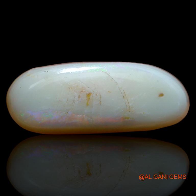 4.30 Cts Natural Australian Fire Opal Loose Gemstone Fancy Cabochon 18x7x4 mm A-593