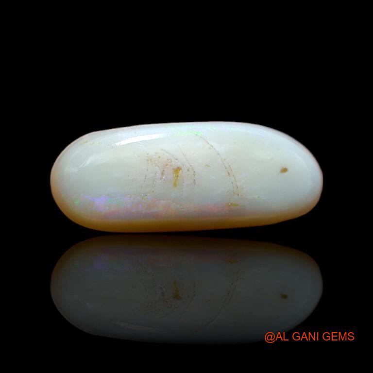 4.30 Cts Natural Australian Fire Opal Loose Gemstone Fancy Cabochon 18x7x4 mm A-593