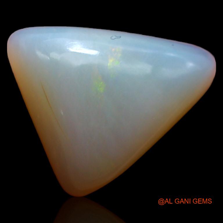 Natural Fire Opal Gemstone 4.00 Cts Loose Trillion Cabochon From Australia 12x11x5 mm A-595