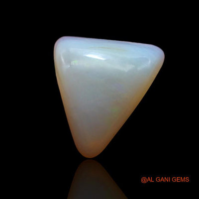 Natural Fire Opal Gemstone 4.00 Cts Loose Trillion Cabochon From Australia 12x11x5 mm A-595