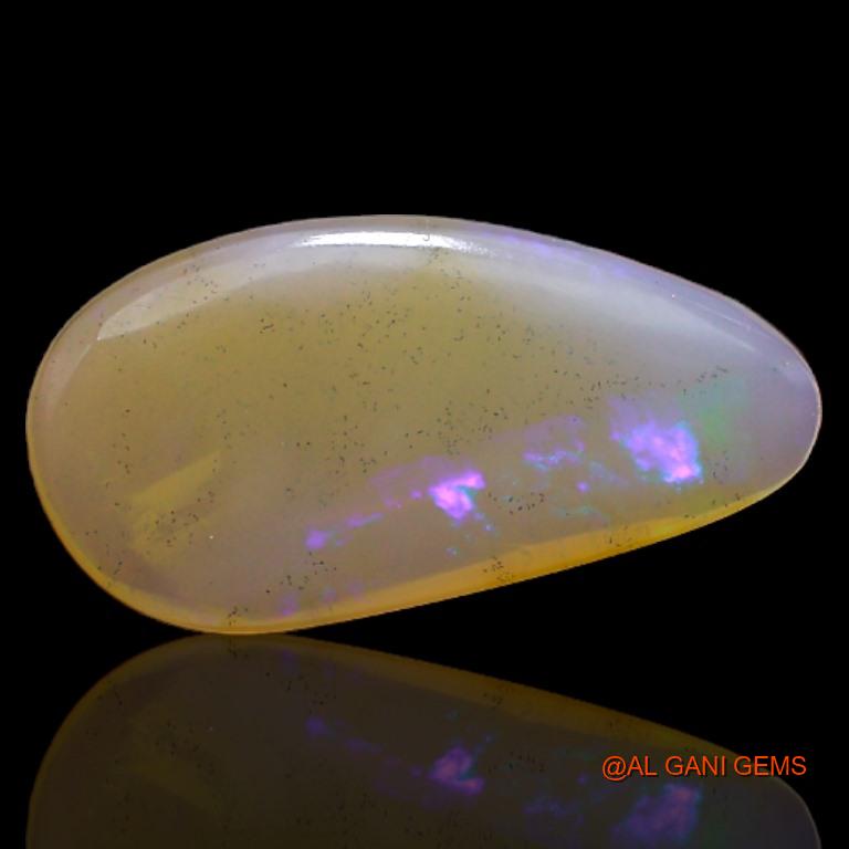 1.90 Cts Natural Australian Fire Opal Loose Gemstone Fancy Cabochon 14x7x2 mm A-598