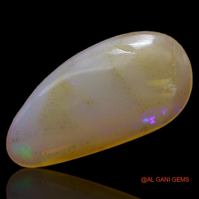 1.90 Cts Natural Australian Fire Opal Loose Gemstone Fancy Cabochon 14x7x2 mm A-598
