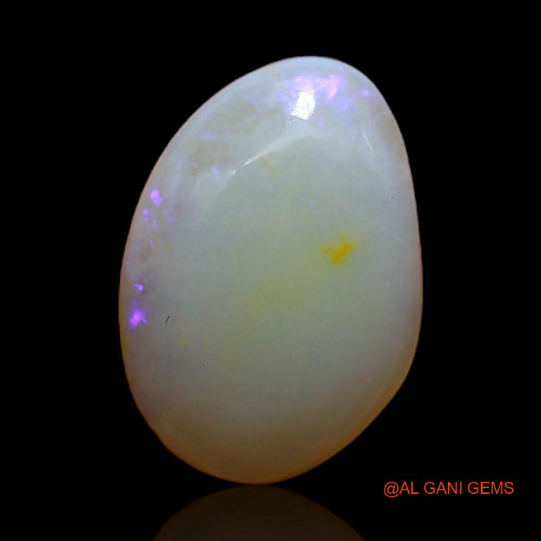 Natural Fire Opal Gemstone 2.30 Cts Loose Fancy Cabochon From Australia 13x9x3 mm A-599