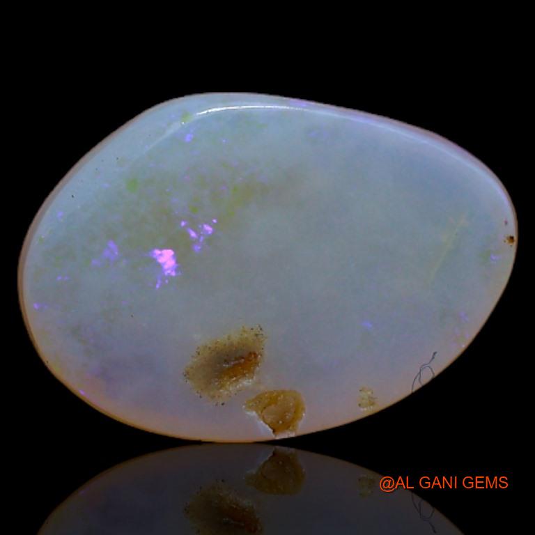 Natural Fire Opal Gemstone 2.30 Cts Loose Fancy Cabochon From Australia 13x9x3 mm A-599