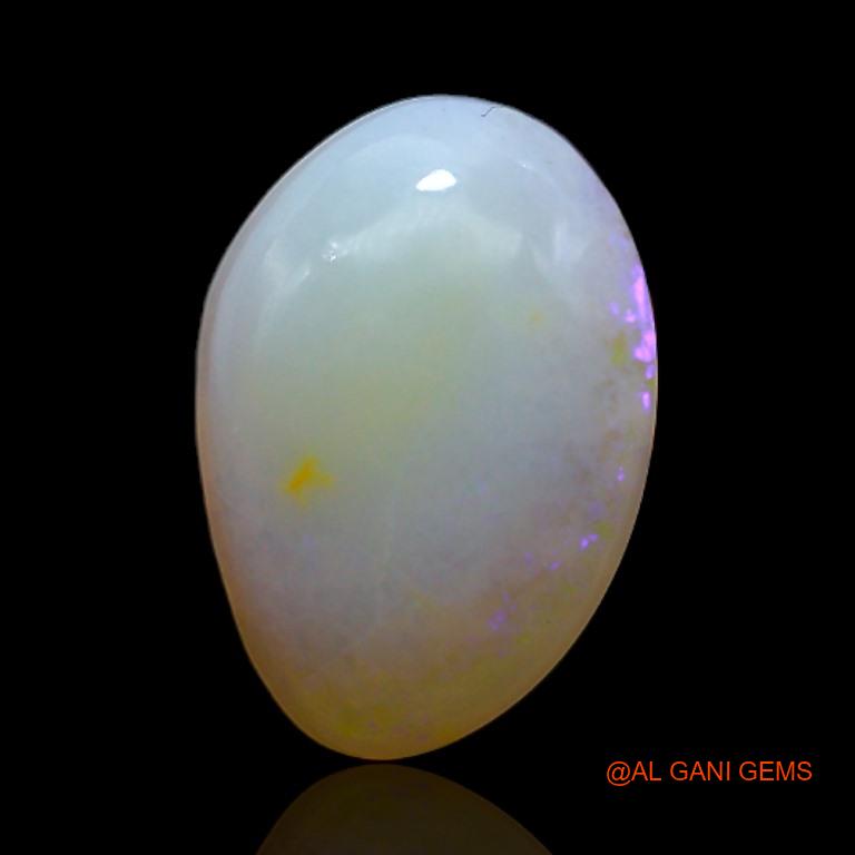 Natural Fire Opal Gemstone 2.30 Cts Loose Fancy Cabochon From Australia 13x9x3 mm A-599