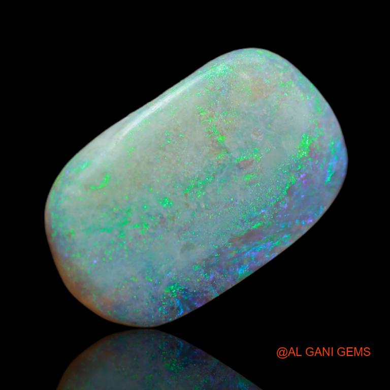 5.00 Cts Natural Australian Fire Opal Loose Gemstone Fancy Cabochon 19x11x3 mm A-59