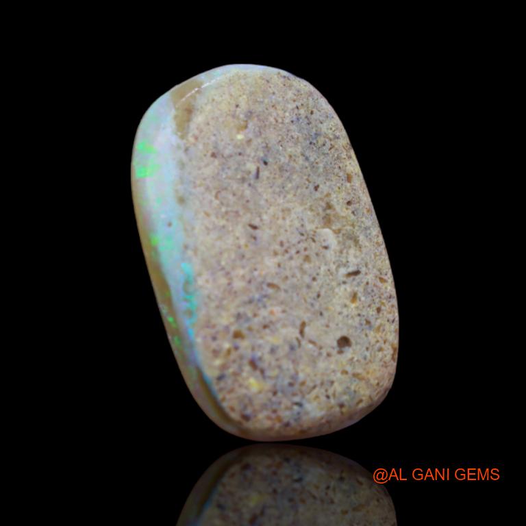 5.00 Cts Natural Australian Fire Opal Loose Gemstone Fancy Cabochon 19x11x3 mm A-59