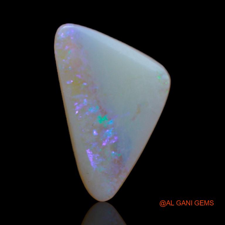 2.00 Cts Natural Australian Fire Opal Loose Gemstone Trillion Cabochon 14x8x3 mm A-600