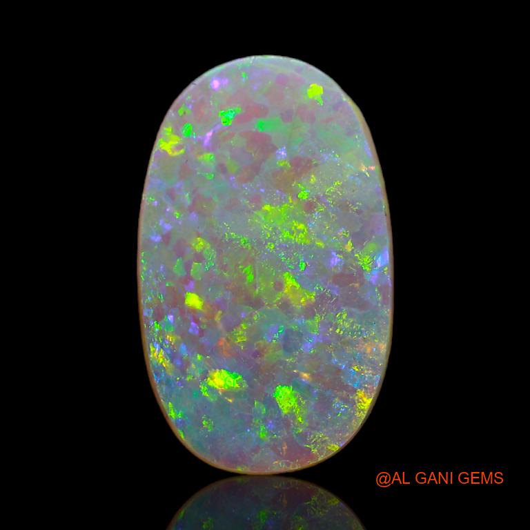 3.00 Cts Natural Australian Fire Opal Loose Gemstone Oval Cabochon 16x10x2 mm A-601