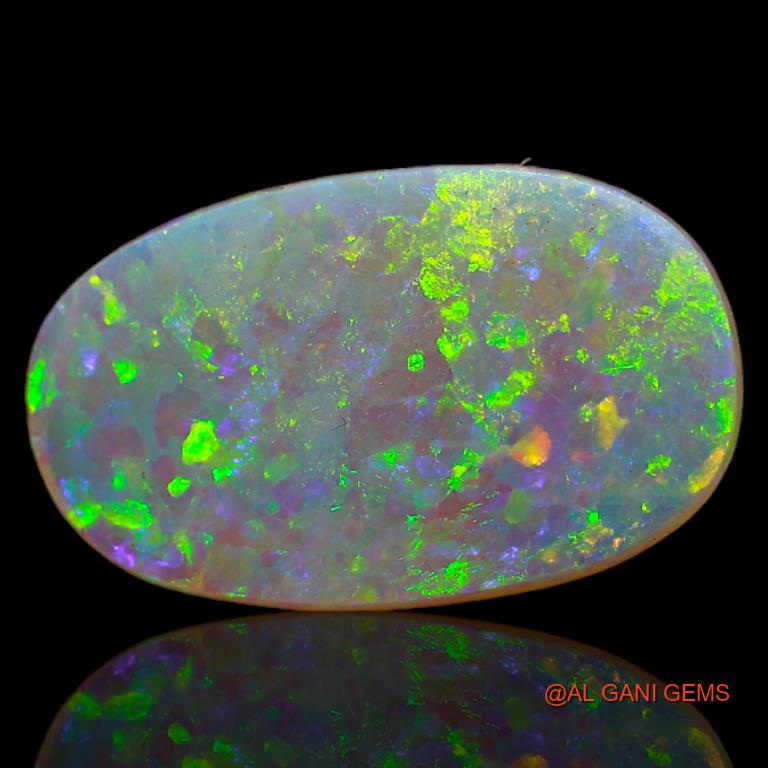 3.00 Cts Natural Australian Fire Opal Loose Gemstone Oval Cabochon 16x10x2 mm A-601