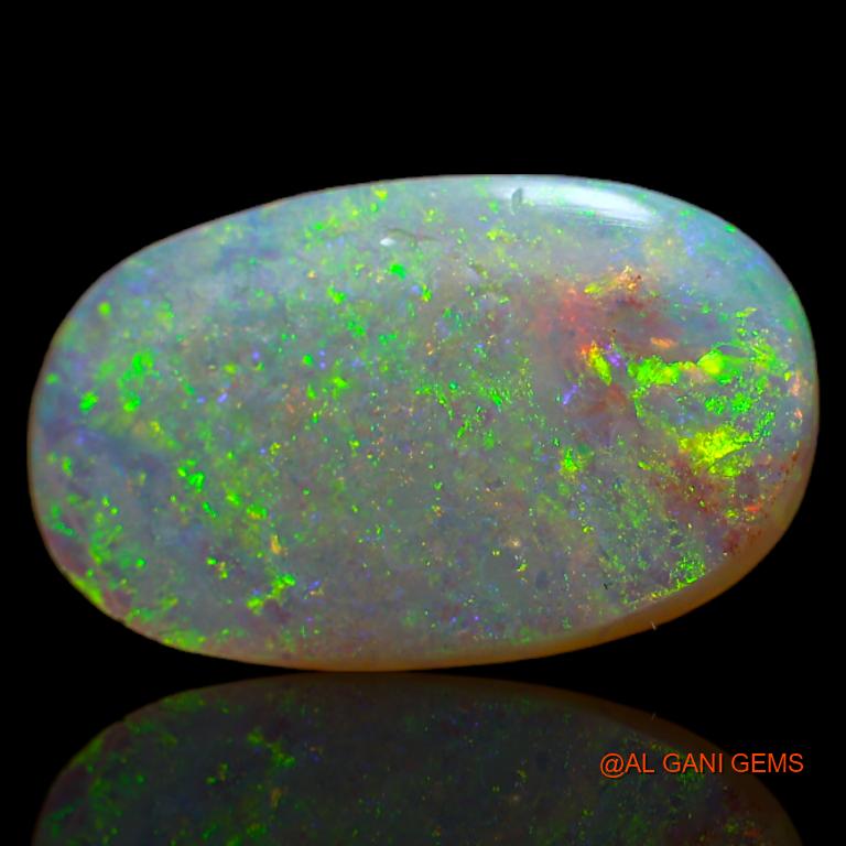 3.00 Cts Natural Australian Fire Opal Loose Gemstone Oval Cabochon 16x10x2 mm A-601