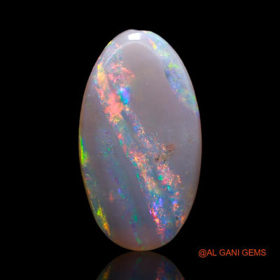 3.05 Cts Natural Australian Fire Opal Oval Cabochon Loose Gemstone For Jewelry 18x10x2 mm A-602