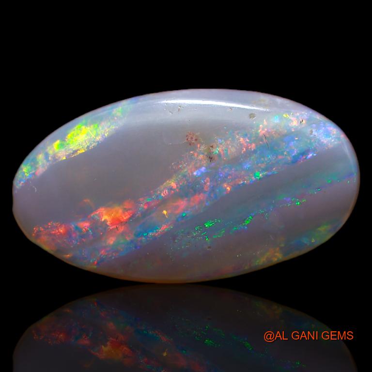 3.05 Cts Natural Australian Fire Opal Oval Cabochon Loose Gemstone For Jewelry 18x10x2 mm A-602
