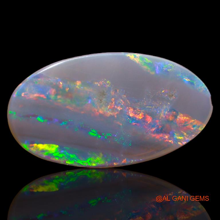 3.05 Cts Natural Australian Fire Opal Oval Cabochon Loose Gemstone For Jewelry 18x10x2 mm A-602