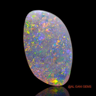3.00 Cts Natural Australian Fire Opal Loose Gemstone Fancy Cabochon 17x10x2 mm A-604
