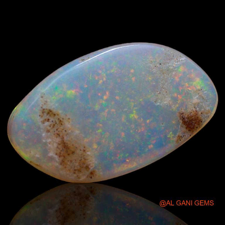 3.00 Cts Natural Australian Fire Opal Loose Gemstone Fancy Cabochon 17x10x2 mm A-604