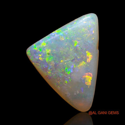 3.65 Cts Natural Australian Fire Opal Loose Gemstone Trillion Cabochon 16x11x1 mm A-608