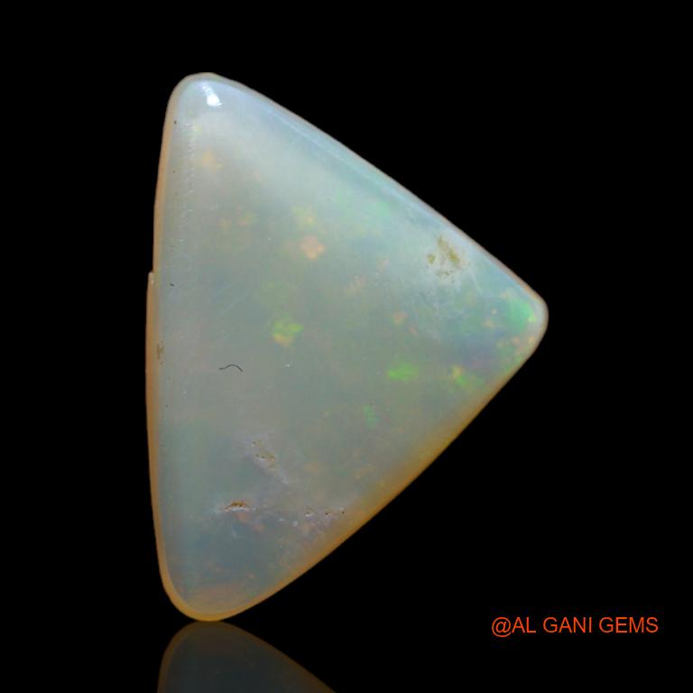 3.65 Cts Natural Australian Fire Opal Loose Gemstone Trillion Cabochon 16x11x1 mm A-608
