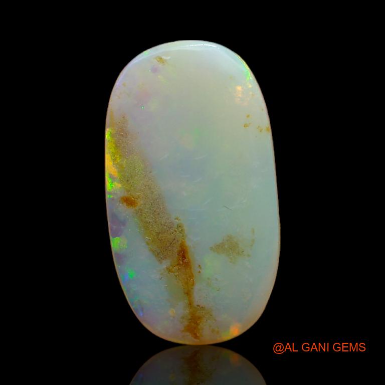 3.90 Cts Natural Australian Fire Opal Oval Cabochon Loose Gemstone For Jewelry 19x10x3 mm A-609