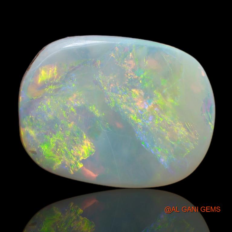 Natural Untreated Fire Opal Loose Gemstone Oval Cabochon From Australia 6.75 Cts 18x13x3 mm A-60
