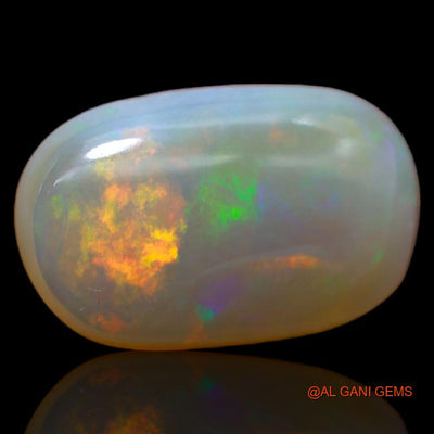 5.45 Cts Natural Australian Fire Opal Oval Cabochon Loose Gemstone For Jewelry 17x10x1 mm A-613