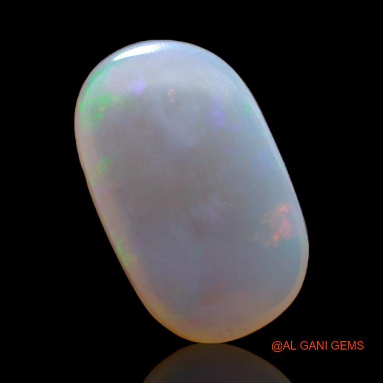 5.45 Cts Natural Australian Fire Opal Oval Cabochon Loose Gemstone For Jewelry 17x10x1 mm A-613