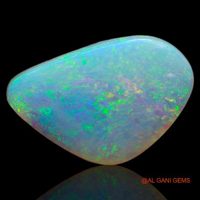 3.80 Cts Natural Australian Fire Opal Loose Gemstone Fancy Cabochon 16x10x1 mm A-615