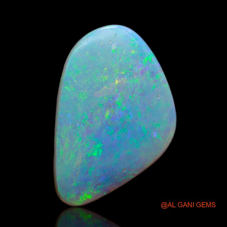 3.80 Cts Natural Australian Fire Opal Loose Gemstone Fancy Cabochon 16x10x1 mm A-615