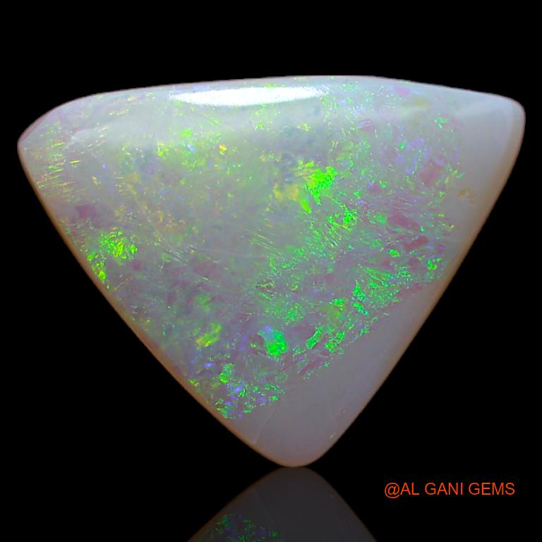 3.05 Cts Natural Australian Fire Opal Trillion Cabochon Loose Gemstone For Jewelry 15x11x1 mm A-617