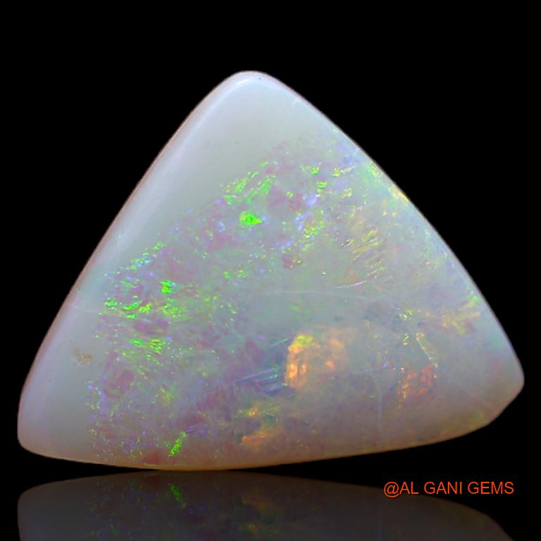 3.05 Cts Natural Australian Fire Opal Trillion Cabochon Loose Gemstone For Jewelry 15x11x1 mm A-617