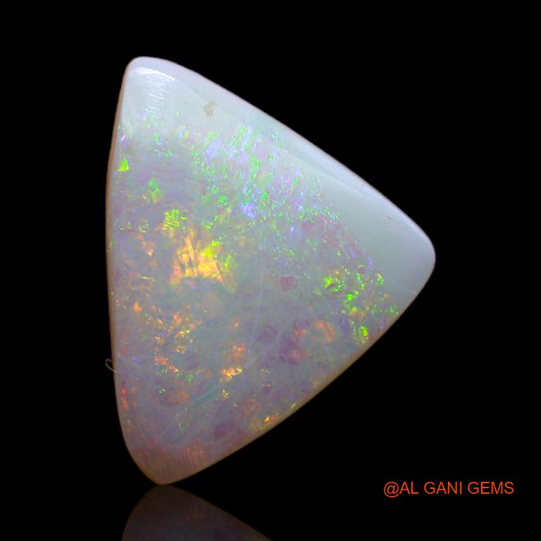 3.05 Cts Natural Australian Fire Opal Trillion Cabochon Loose Gemstone For Jewelry 15x11x1 mm A-617