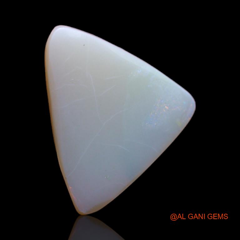 3.05 Cts Natural Australian Fire Opal Trillion Cabochon Loose Gemstone For Jewelry 15x11x1 mm A-617
