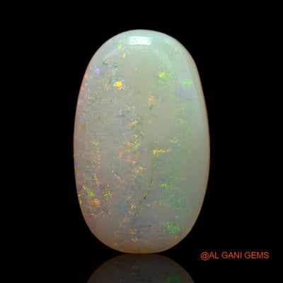 Natural Fire Opal Gemstone 6.00 Cts Loose Oval Cabochon From Australia 17x10x1 mm A-618