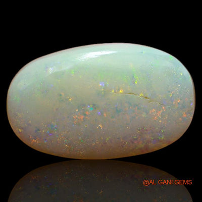 Natural Fire Opal Gemstone 6.00 Cts Loose Oval Cabochon From Australia 17x10x1 mm A-618
