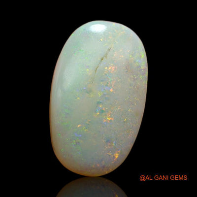 Natural Fire Opal Gemstone 6.00 Cts Loose Oval Cabochon From Australia 17x10x1 mm A-618