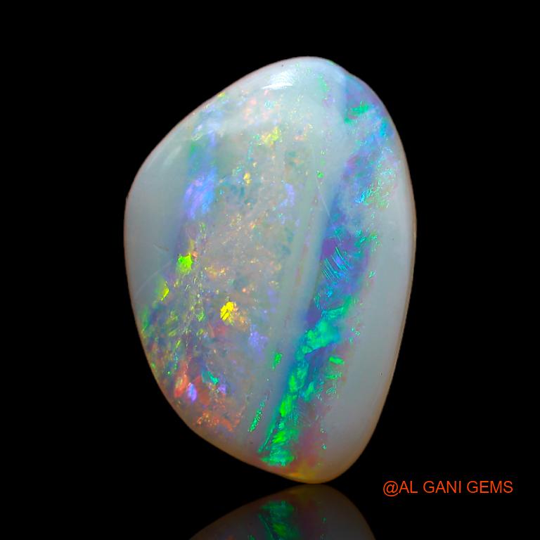3.00 Cts Unheated Australian Fire Opal Loose Gemstone Fancy Cabochon Natural 16x11x1 mm A-619