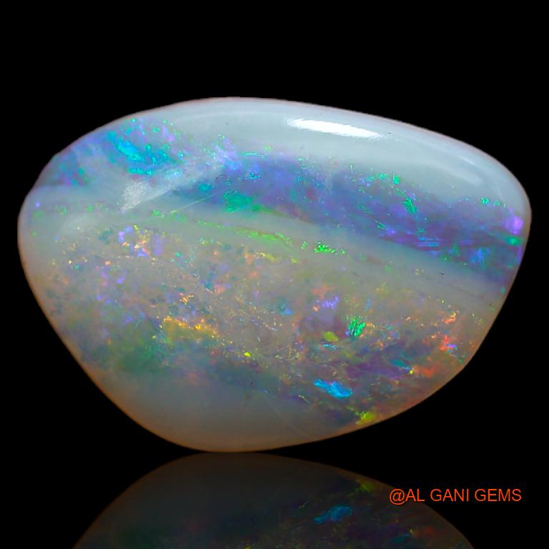 3.00 Cts Unheated Australian Fire Opal Loose Gemstone Fancy Cabochon Natural 16x11x1 mm A-619