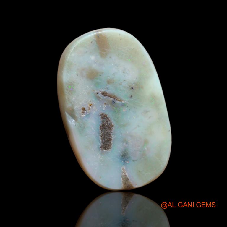 Natural Untreated Fire Opal Loose Gemstone Fancy Cabochon From Australia 13.00 Cts 20x12x7 mm A-61