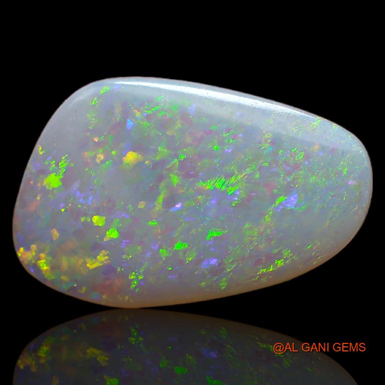 2.30 Cts Natural Australian Fire Opal Loose Gemstone Fancy Cabochon 17x11x1 mm A-620