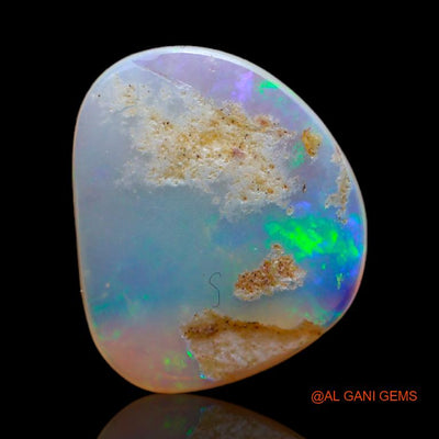 Natural Fire Opal Gemstone 2.60 Cts Loose Fancy Cabochon From Australia 14x12x2 mm A-623