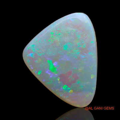 Natural Fire Opal Gemstone 3.20 Cts Loose Trillion Cabochon From Australia 15x12x2 mm A-627