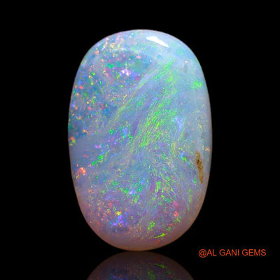 Natural Untreated Fire Opal Loose Gemstone Oval Cabochon From Australia 2.20 Cts 15x9x2 mm A-628