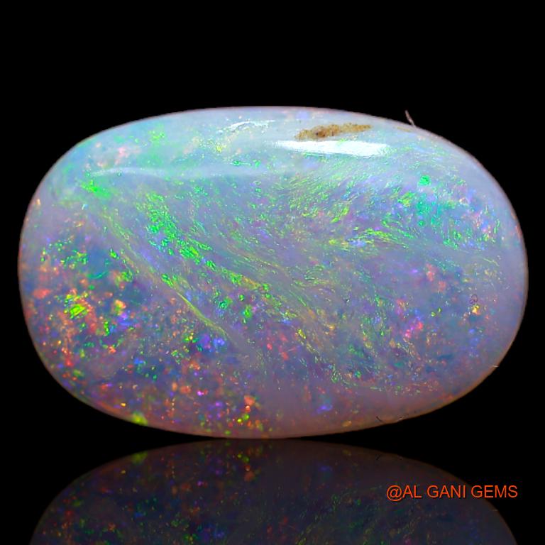 Natural Untreated Fire Opal Loose Gemstone Oval Cabochon From Australia 2.20 Cts 15x9x2 mm A-628