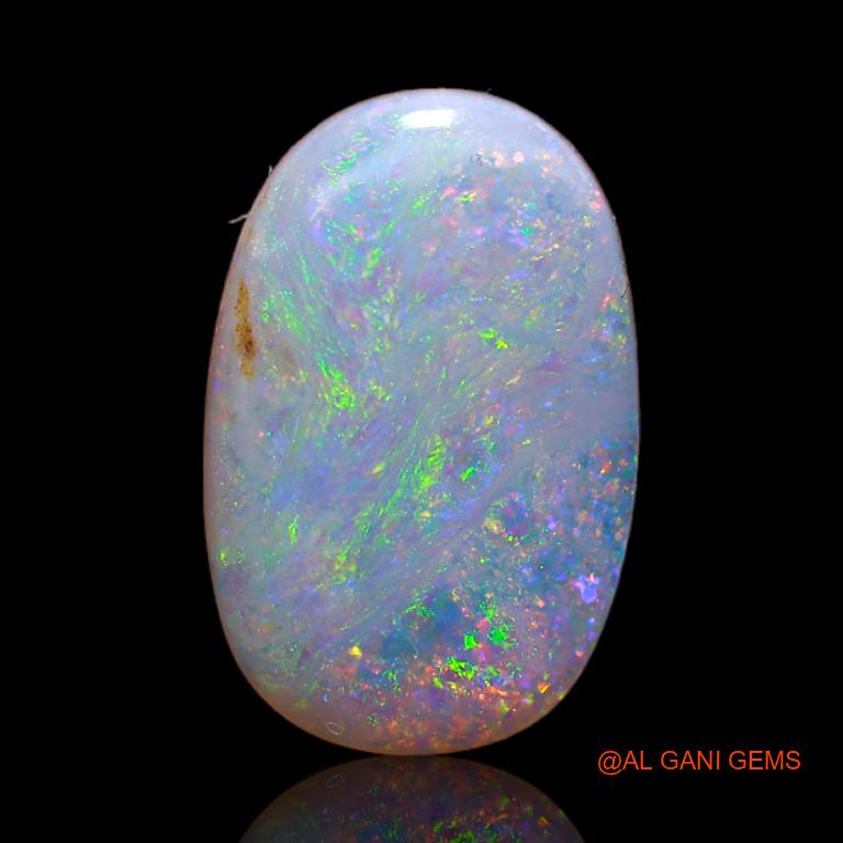 Natural Untreated Fire Opal Loose Gemstone Oval Cabochon From Australia 2.20 Cts 15x9x2 mm A-628