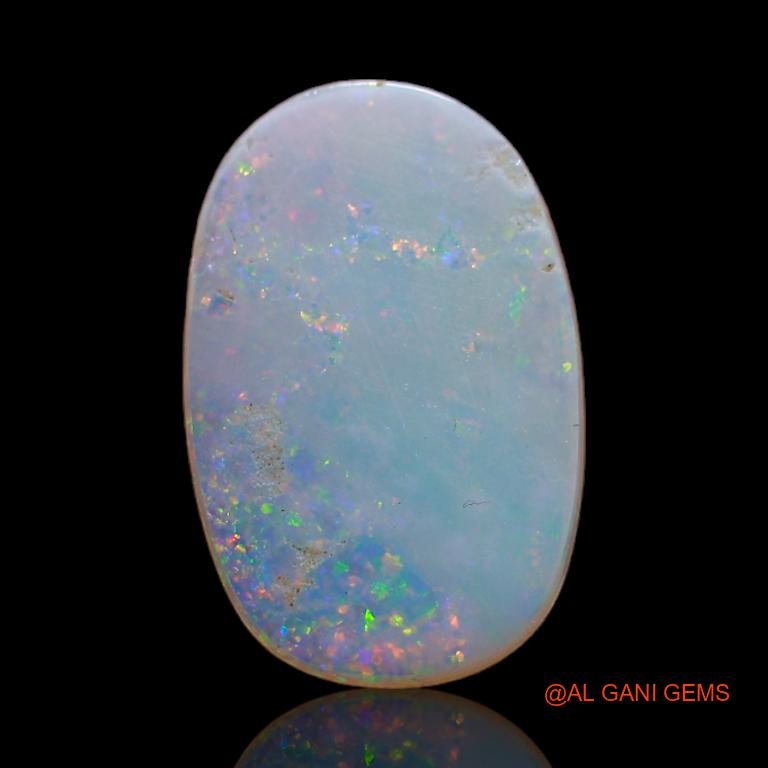 Natural Untreated Fire Opal Loose Gemstone Oval Cabochon From Australia 2.20 Cts 15x9x2 mm A-628
