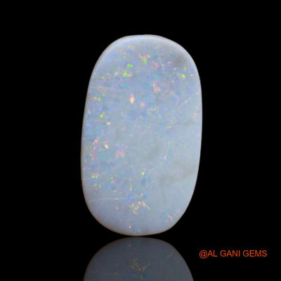 9.10 Cts Natural Australian Fire Opal Loose Gemstone Fancy Cabochon 19x13x4 mm A-62
