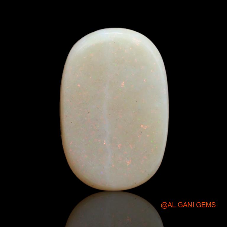 9.10 Cts Natural Australian Fire Opal Loose Gemstone Fancy Cabochon 19x13x4 mm A-62