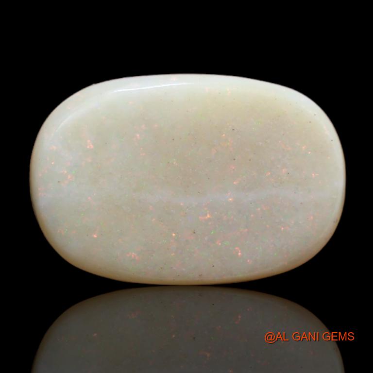 9.10 Cts Natural Australian Fire Opal Loose Gemstone Fancy Cabochon 19x13x4 mm A-62