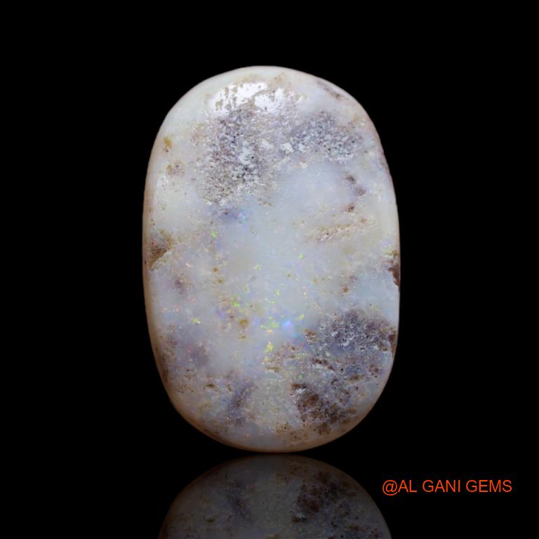 9.10 Cts Natural Australian Fire Opal Loose Gemstone Fancy Cabochon 19x13x4 mm A-62